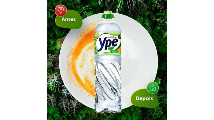 Kit Ypê Green – Sabão em Pó 1,6kg + Detergente Líquido 500ml